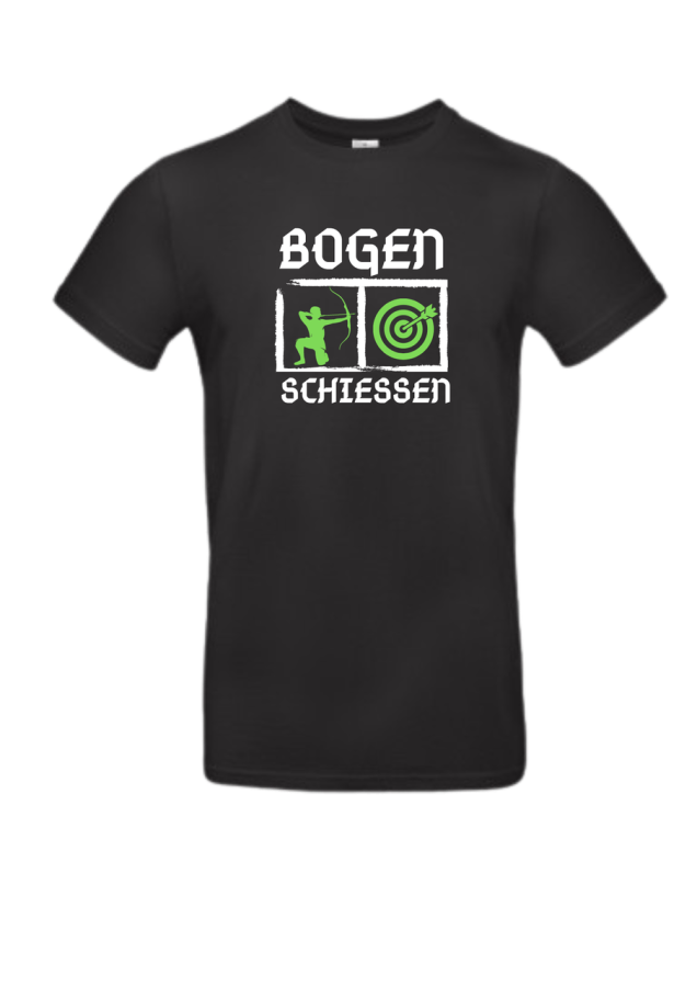 Bogenschießen Shirt Motiv 2  T-Shirt Schwarz